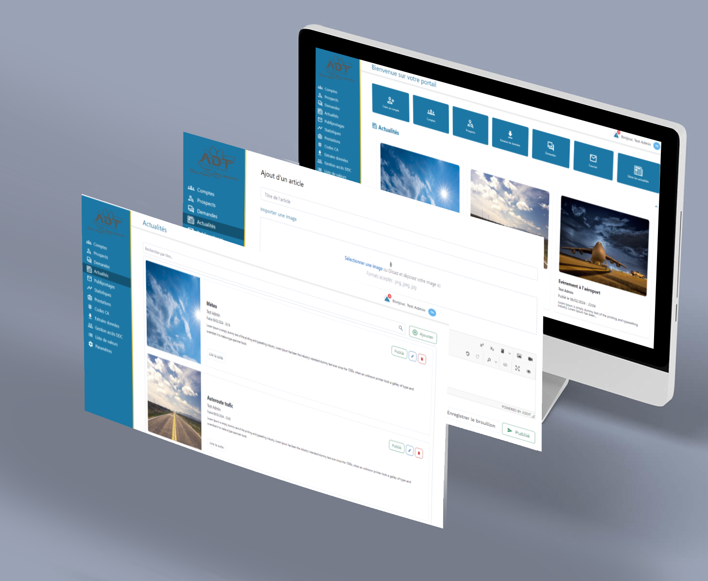 Développement d'une plateforme web innovante destinée aux aéroport